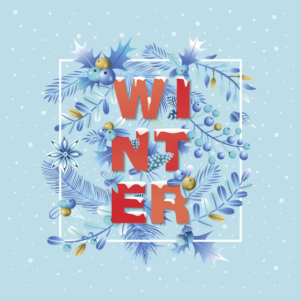 冬季时装插图图片下载