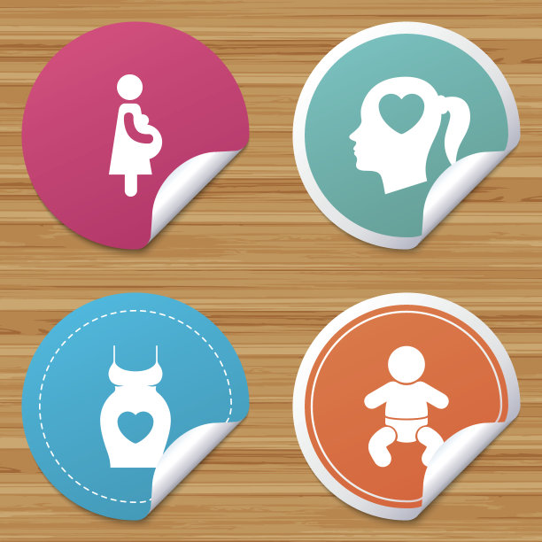 孕妇图标。婴儿，怀孕，衣服。图片下载