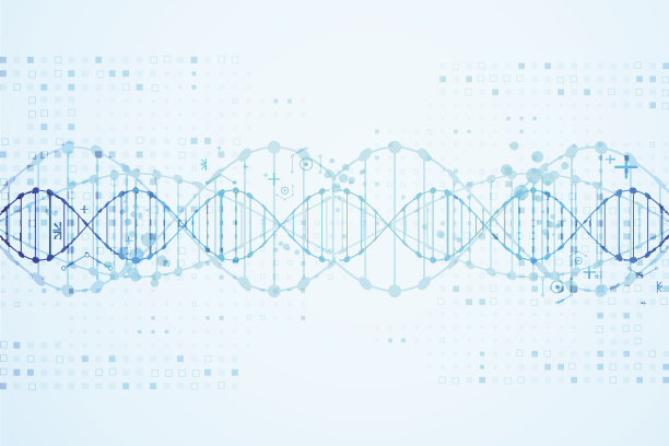 科学模板，DNA背景。素材图片
