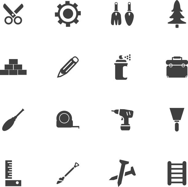 建设和维修图标集图片下载