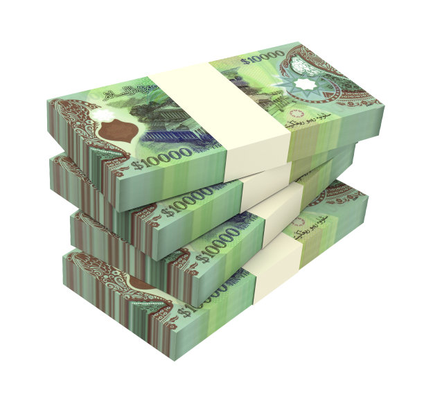 文莱美元孤立在白色背景上。图片下载