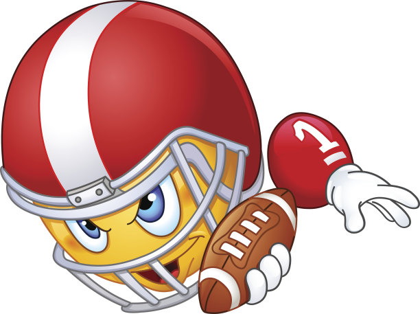 美式足球运动员的表情符号图片下载