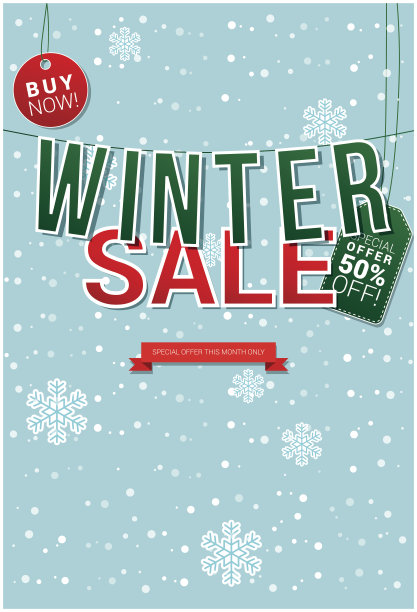 冬季销售海报图片下载