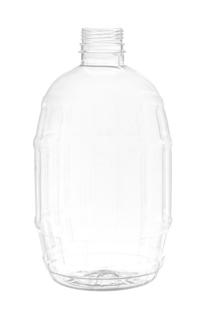 白色背景上的新，干净的空塑料瓶图片下载