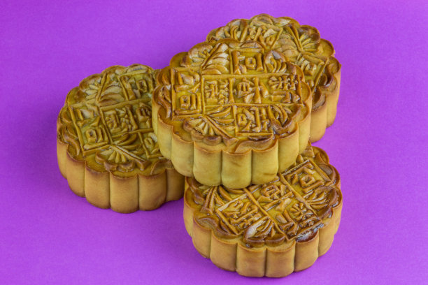 中国的紫色月饼图片下载