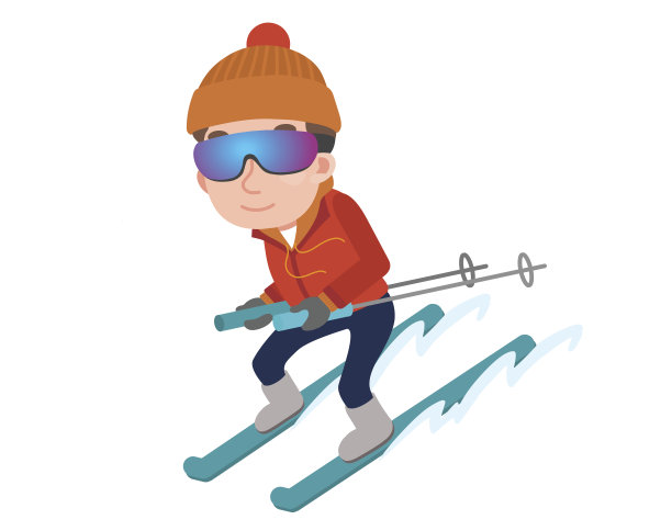 喜欢在冬天滑雪的人图片下载