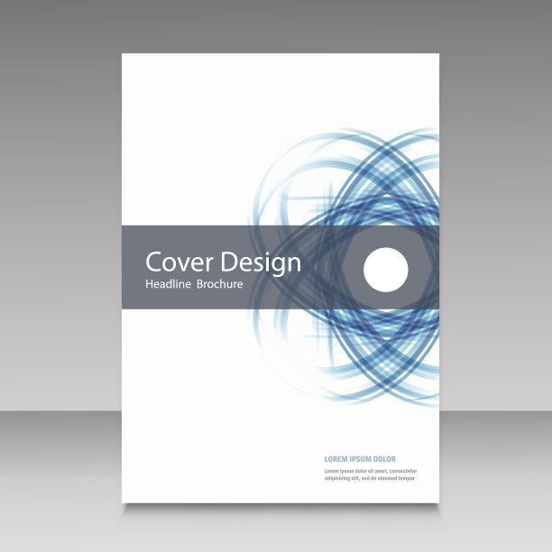 抽象线条宣传册设计图片下载