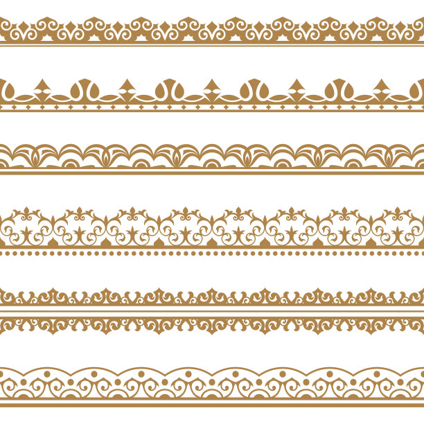 一组矢量艺术分割器图片下载