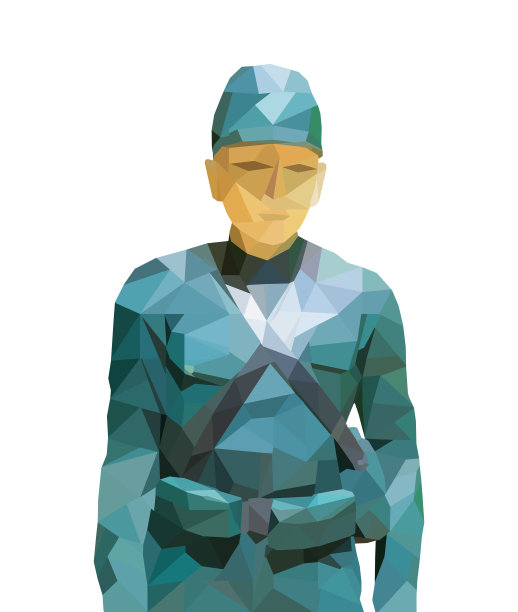 多边形的军队图片下载