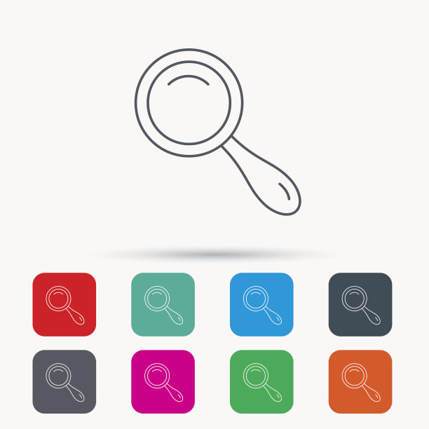 搜索图标。放大镜的迹象。图片下载