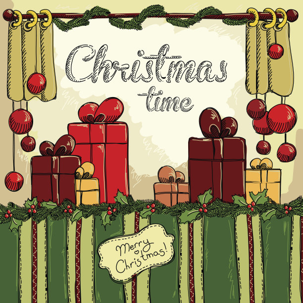 圣诞节的时间背景图片下载