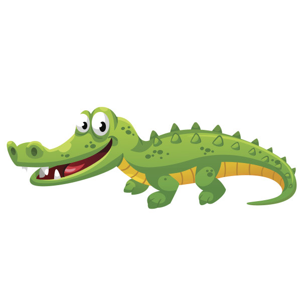 鳄鱼的卡通风格图片下载