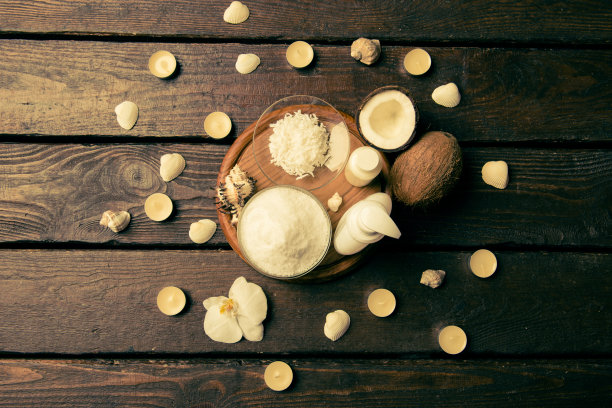 的化妆品。天然护理美容，健康肌肤图片下载