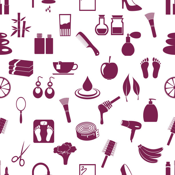 美主题大套各种图标无缝图案eps10图片下载