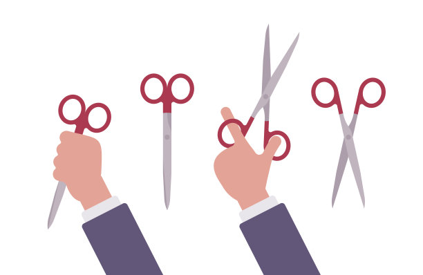 手握着剪刀图片下载