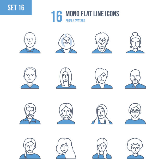 概念-人和他们的化身，形象，职业。图片下载