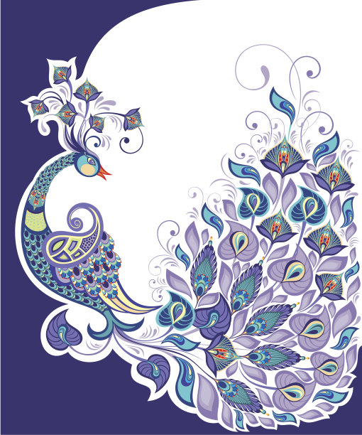 孔雀的背景图片下载