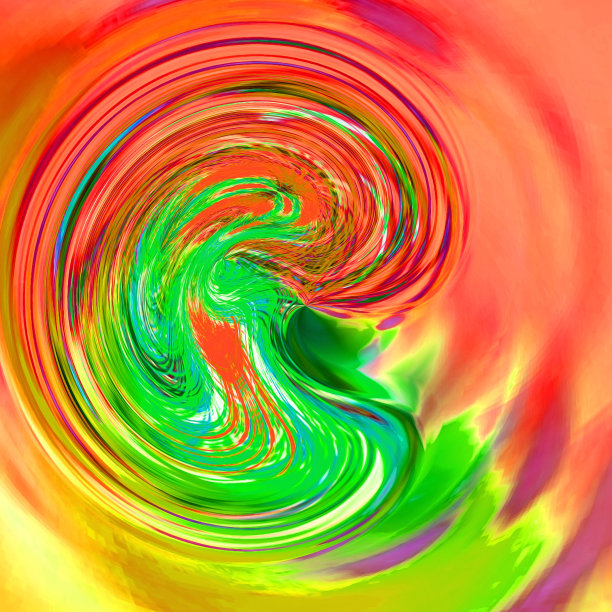 粉红色、绿色、紫色和黄色的水滴图片下载