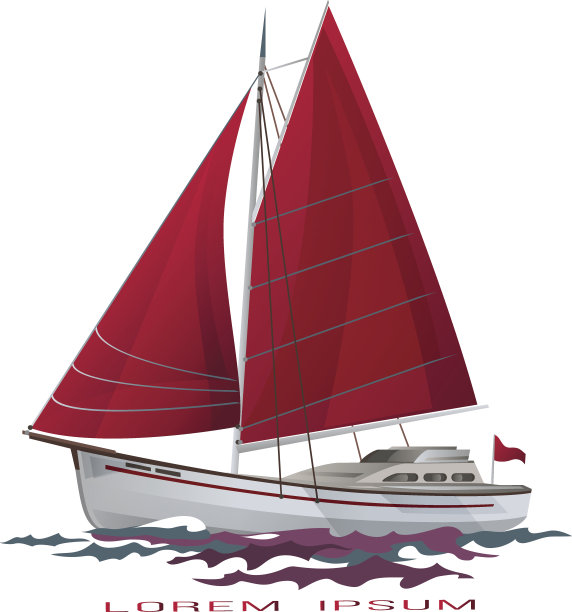 漂浮在水面上的帆船图片下载