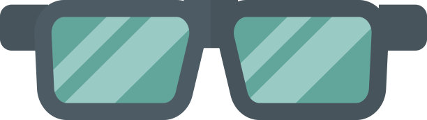 矢量眼镜孤立在背景上。图片下载