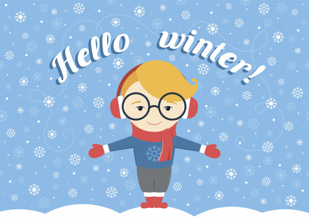 冬天的插图图片下载