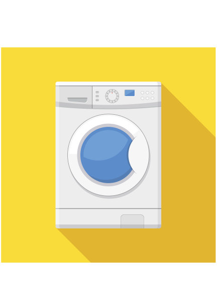 洗衣机图标。设备家务洗衣洗衣服。垫圈图片下载