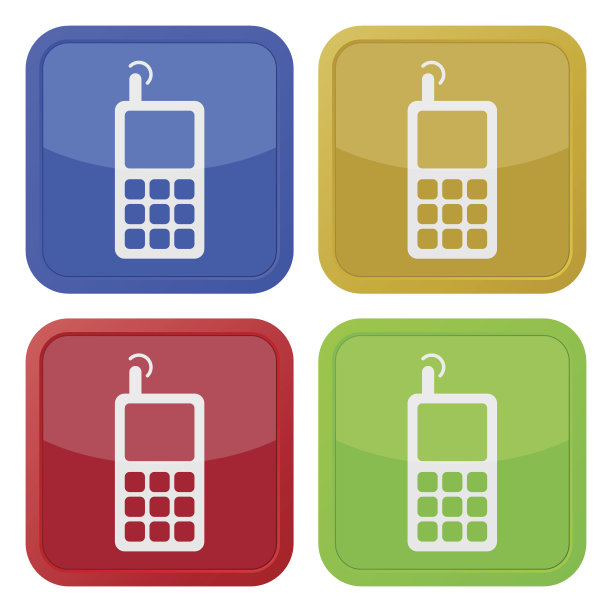 一套四个方形图标-旧手机图片下载