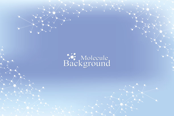 分子和通信背景。矢量图图片下载