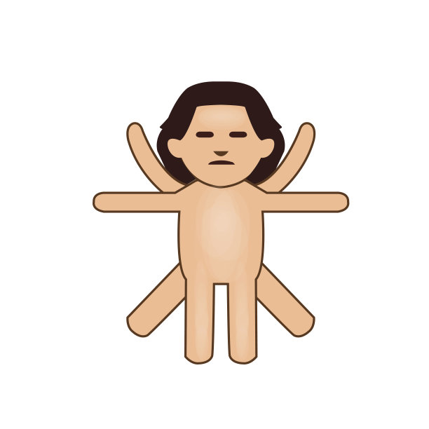 达芬奇平面插图矢量表情符号图标图片下载