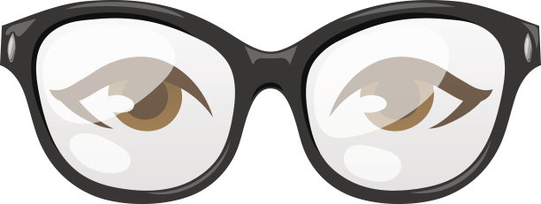 眼镜人眼矢量图片下载