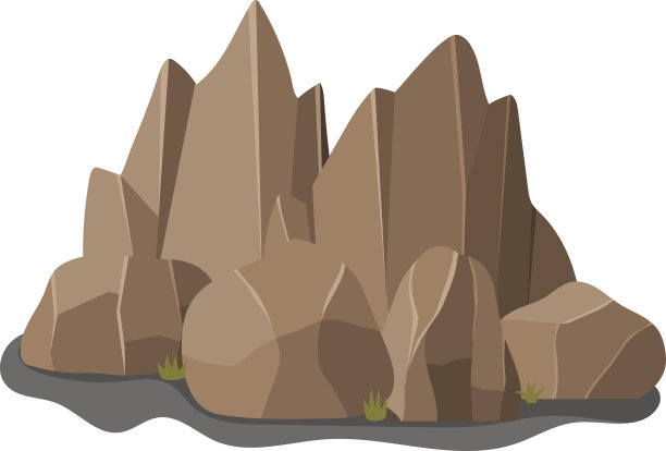 石头矢量图标素材图片