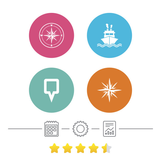 Windrose导航罗盘，船舶交付。图片下载