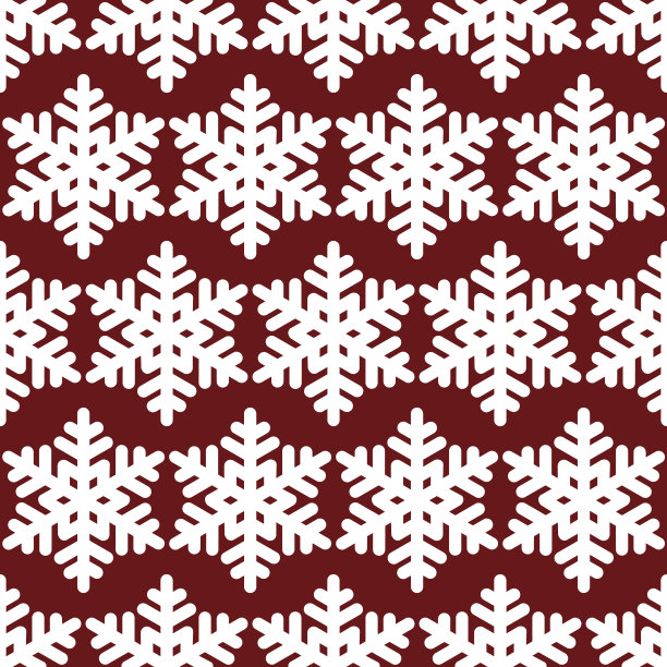 红色的雪花无缝图片下载