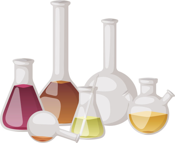 实验瓶向量集。图片下载