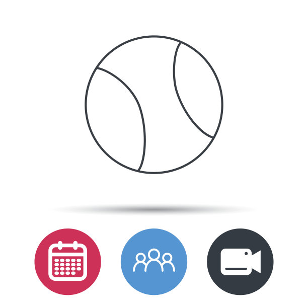 网球图标。球运动的迹象。图片下载