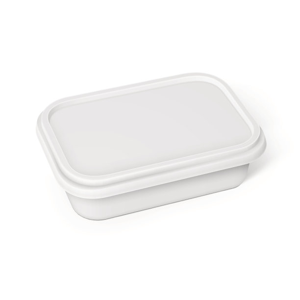 白色人造黄油涂抹模板。图片下载