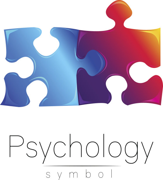 现代心理学的Psi标志。谜题。创造性的风格。符号图片下载