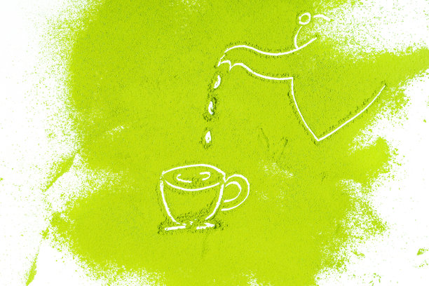 背景绿色粉末表面近距离观察图片下载