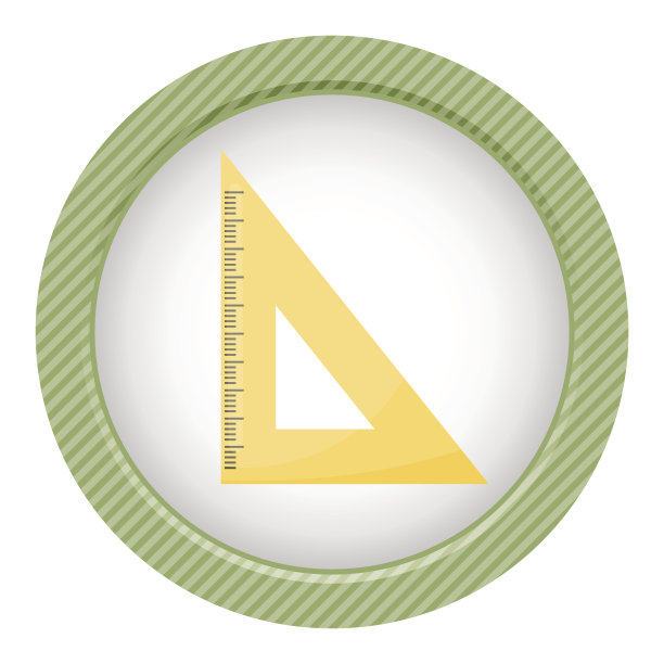 规则三角形学校孤立图标图片下载