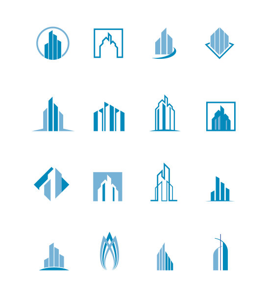 建筑图标图片下载