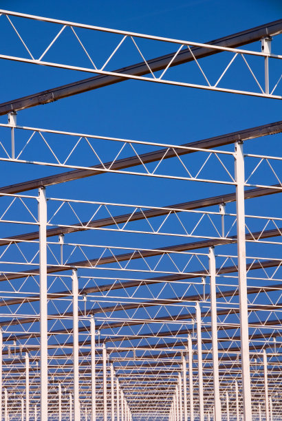 新建温室，蓝天相伴图片下载