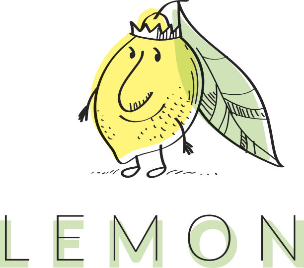 可爱的国王柠檬卡通人物。图片下载