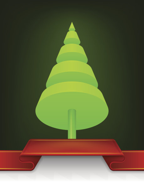 抽象的圣诞树圆锥体设计图片下载