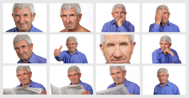 白人背景的高年级学生图片下载