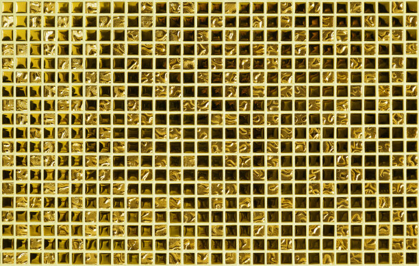 瓷砖金色图案为背景图片下载