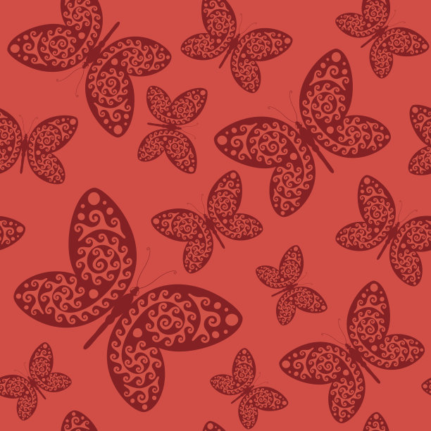 蝴蝶无缝图案图片下载
