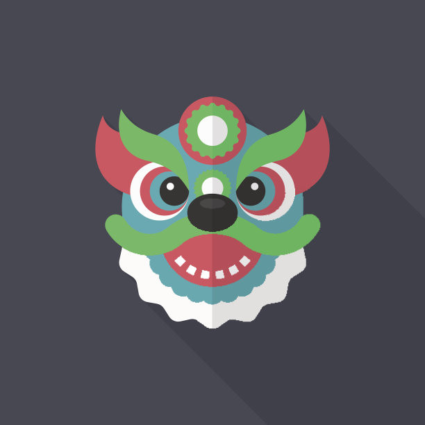 农历新年图标，平长影设计。素材图片