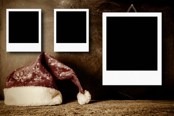 圣诞相框三张照片图片下载