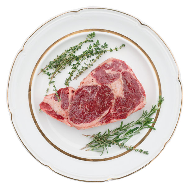 单盘生肋眼牛排图片下载