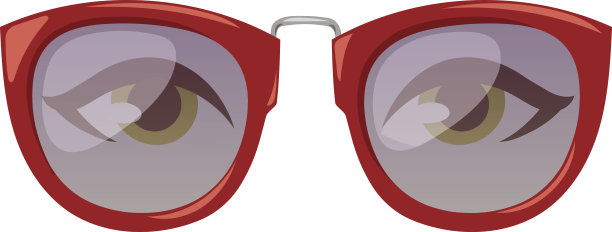 眼镜人眼矢量图片下载